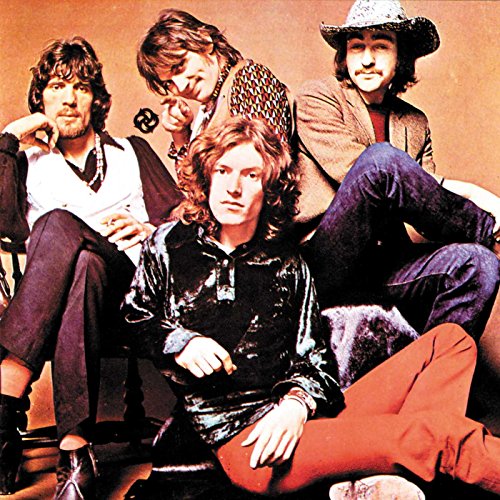 1970s band Traffic album cover featuring four men with long hair.