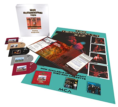 CD box set with album cover, colored vinyl records, and a printed booklet.