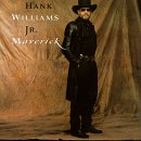 Hank Williams Jr. in black hat and coat, album cover art.