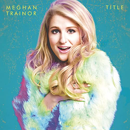 Meghan Trainor album cover, “Title” Deluxe Edition, with blue background.