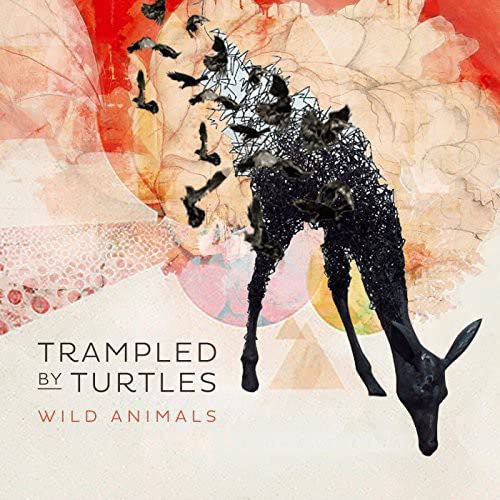 Album cover for Trampled By Turtles’ “Wild Animals” featuring a deer silhouette.