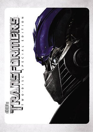 DVD cover featuring a close-up of Megatron’s metallic face.