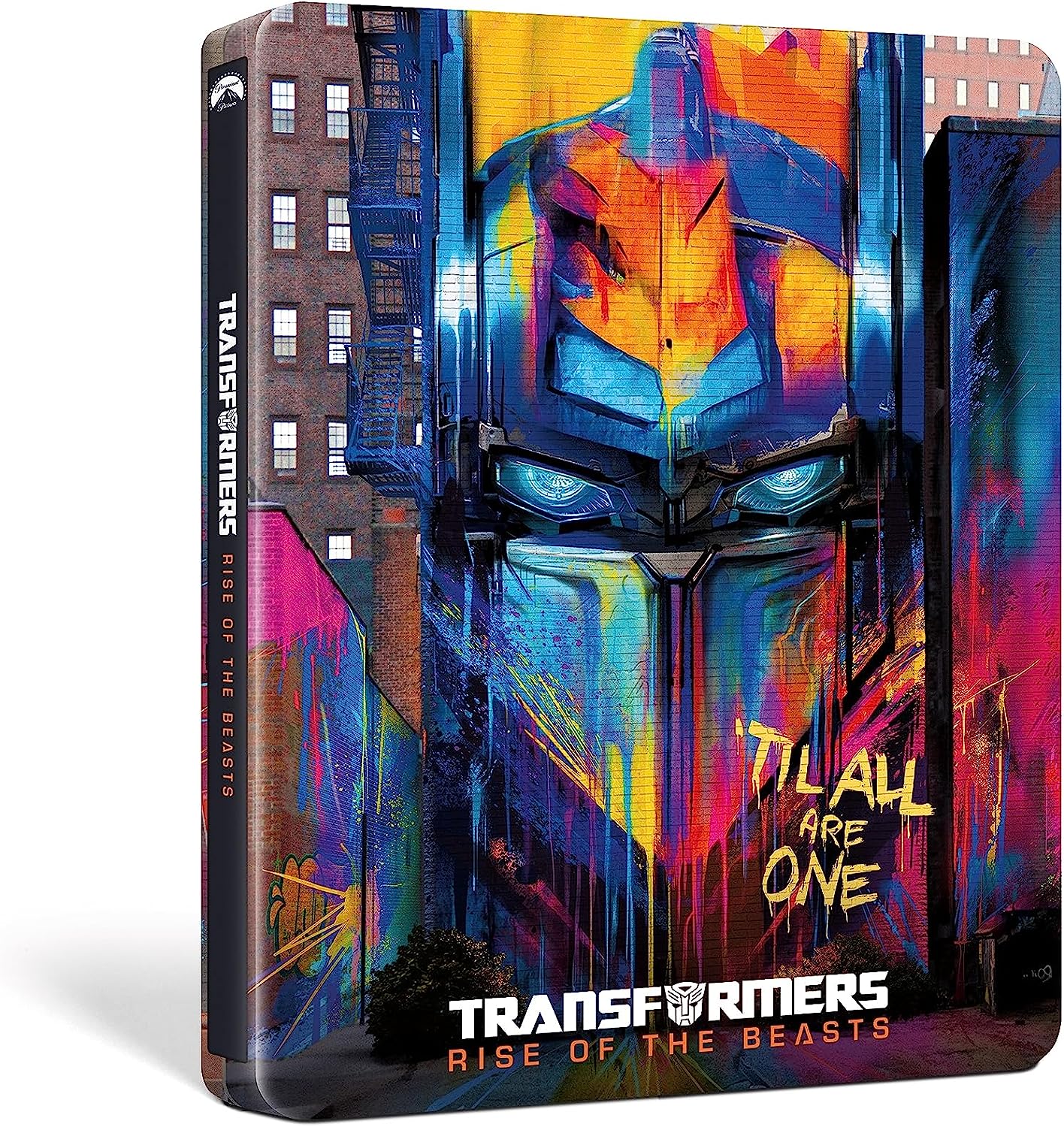 Steelbook case featuring Optimus Prime from “Transformers: Rise of the Beasts.”
