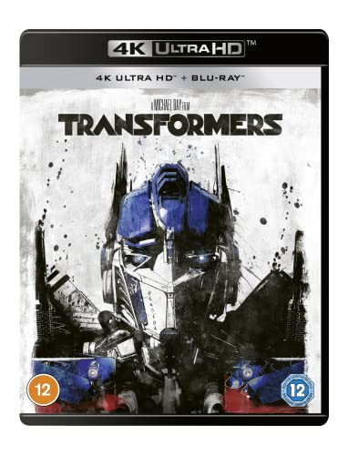 Transformers UHD Blu-ray case featuring Optimus Prime with a distressed design.