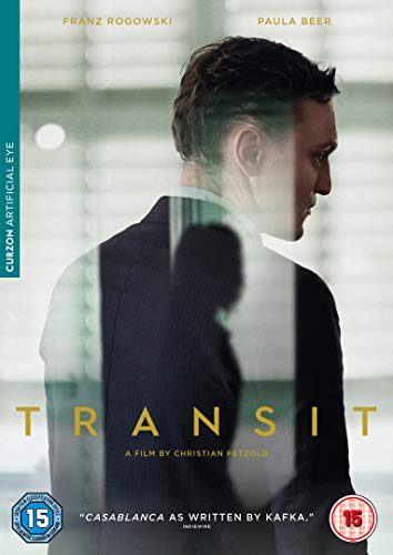DVD cover for "Transit" featuring a man in a dark coat, blurred image.