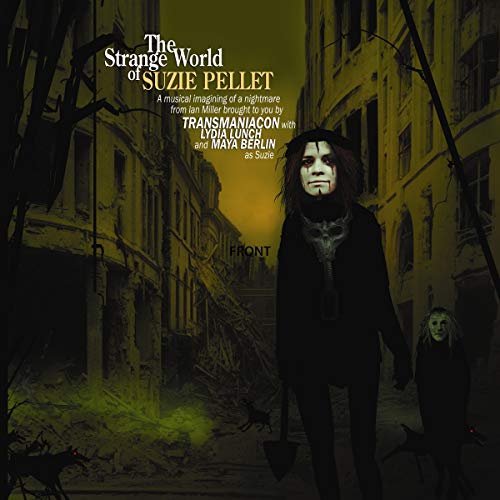CD cover: dark, surreal street scene with a pale figure and dogs.