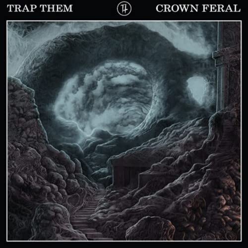 Dark, textured album cover depicting a path leading to a cave entrance.