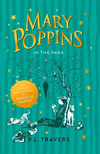 Book cover: "Mary Poppins in the Park" with illustration of figures in a park.