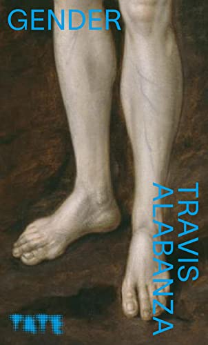 Book cover featuring a close-up of bare legs and feet, blue text.