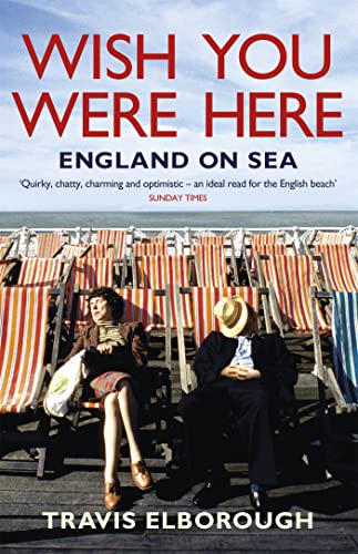 Book cover showing two people relaxing in striped deckchairs on a seaside pier.