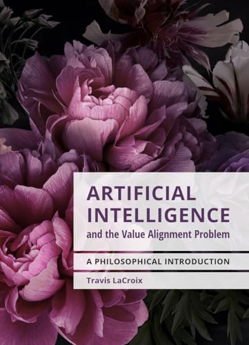 Book cover with purple peonies and text title Artificial Intelligence and the Value Alignment Problem.