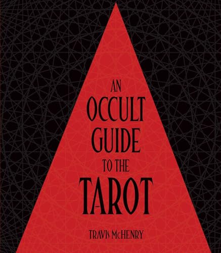 Red triangle book cover with white text: "An Occult Guide to the Tarot".