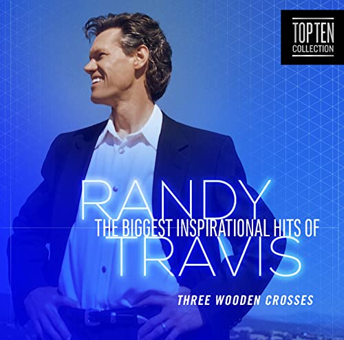 Randy Travis in a suit on a blue background with album title text.