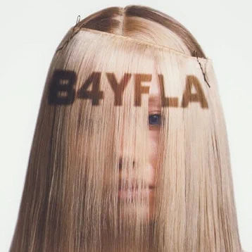 CD cover for "Travy - B4YFLA" featuring a face obscured by blonde hair.