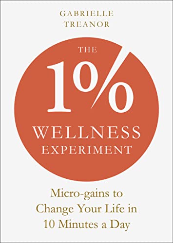 Book cover with a large red circle displaying “1% Wellness Experiment.”