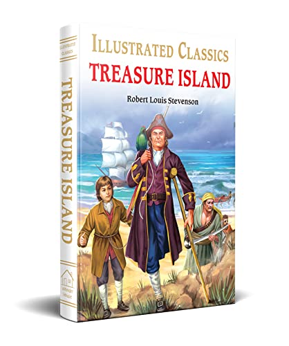 Hardcover book with three characters on a beach and a ship at sea.