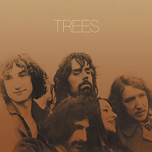 Sepia-toned album cover featuring a group portrait of four people.