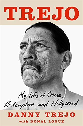 BookPosed black and white portrait of Danny Trejo on a book cover.