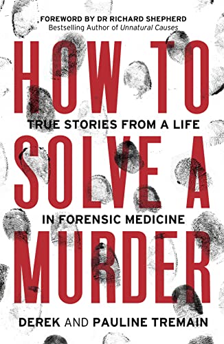 Book cover with large red text on white background featuring black fingerprint patterns throughout.