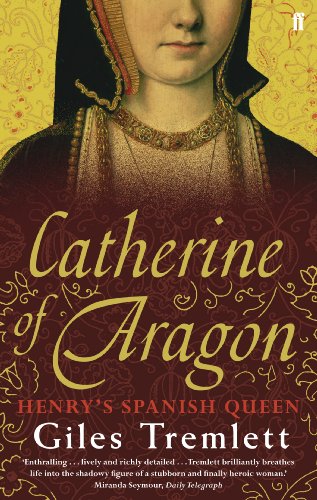 Book cover featuring a portrait of Catherine of Aragon in regal attire.