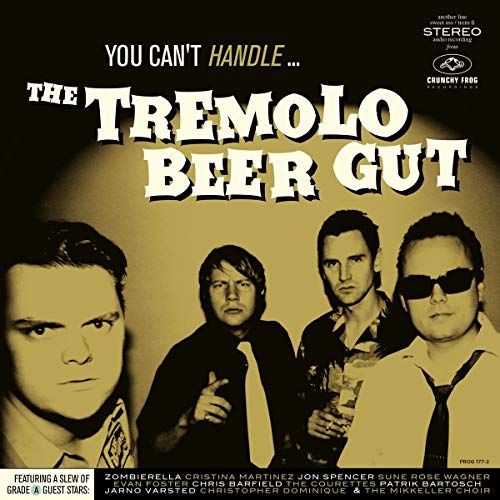 Album cover featuring four men, sepia-toned, with bold white title "Tremolo Beer Gut".