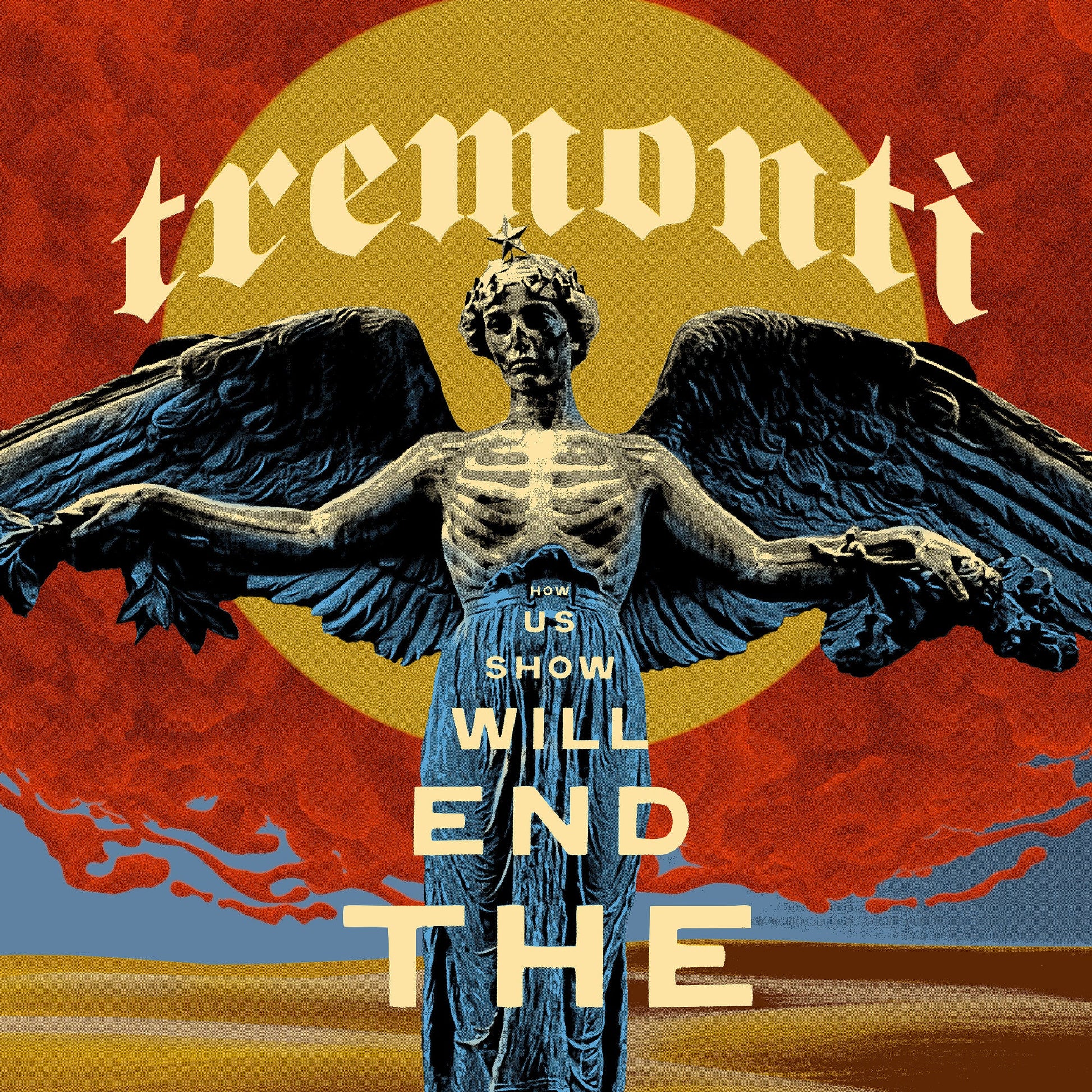 Album cover for Tremonti’s “The End Will Show Us How” with statue imagery.