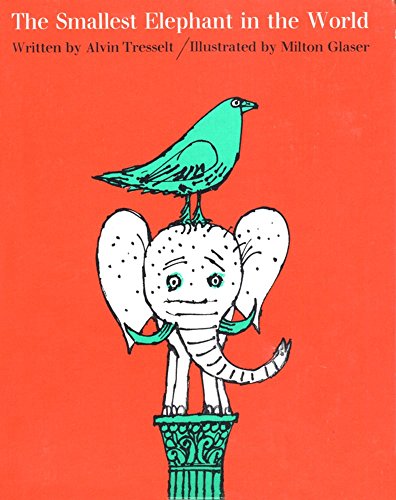 Red book cover with a small elephant and a green bird.