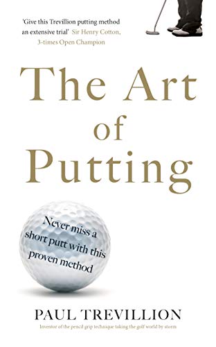 Book cover for “The Art of Putting” featuring a golf ball and text.