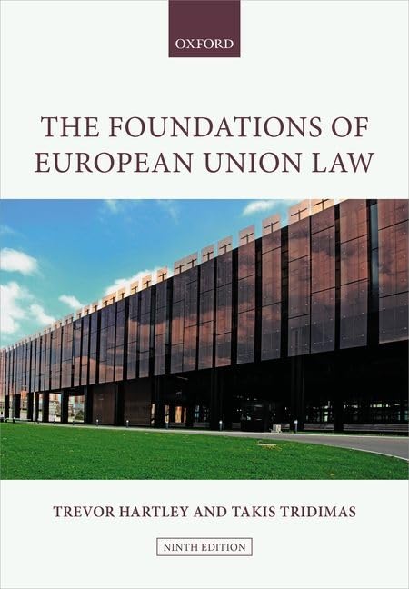 Book cover: "The Foundations of European Union Law," ninth edition, with building image.