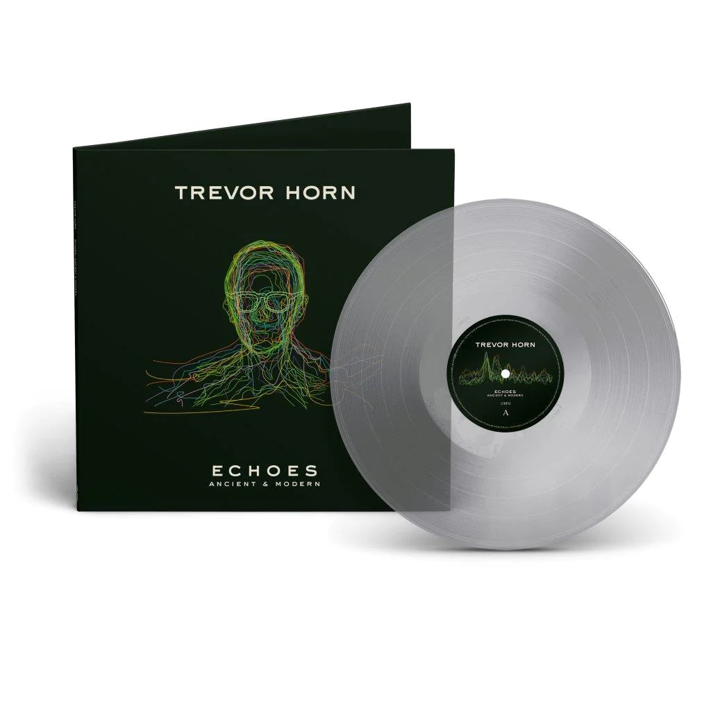 Trevor Horn vinyl record album with black cover and clear translucent vinyl disc.