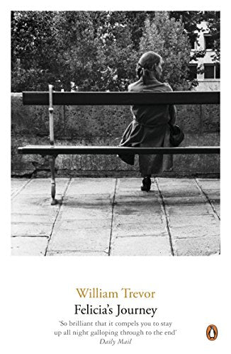 Black and white book cover: woman sitting on a park bench.