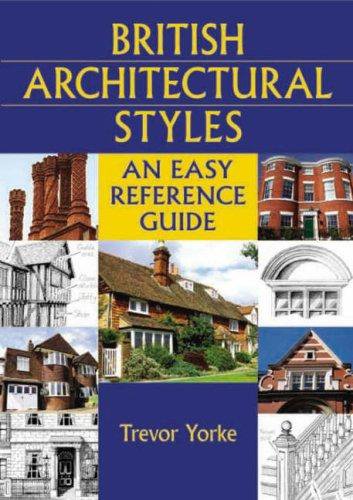Book cover titled British Architectural Styles featuring a collage of various English building styles.