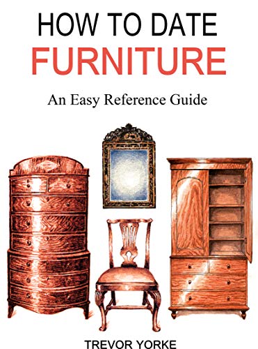 Book cover featuring antique furniture: a wardrobe, chair, and mirror.