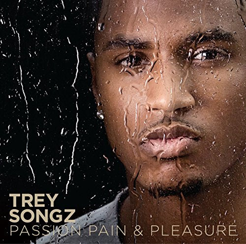 Trey Songz album cover, close-up of artist with water droplets.