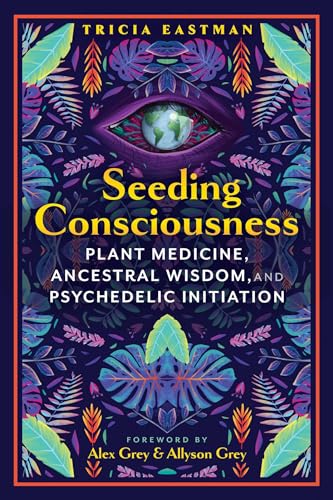 Book cover with an eye containing Earth, surrounded by colorful foliage.
