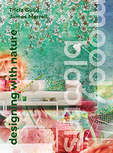 Book cover featuring a living room with floral wallpaper and abstract elements.