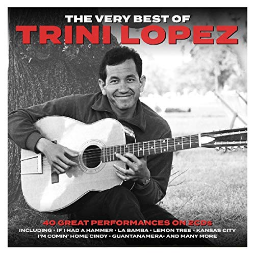 Trini Lopez album cover: portrait of a smiling man with a guitar.