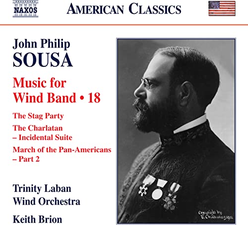 CD cover featuring John Philip Sousa’s portrait and music titles.