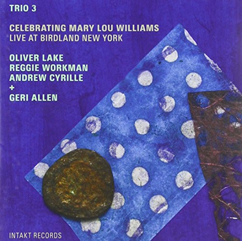 "CD cover with blue abstract art and white text on purple background."