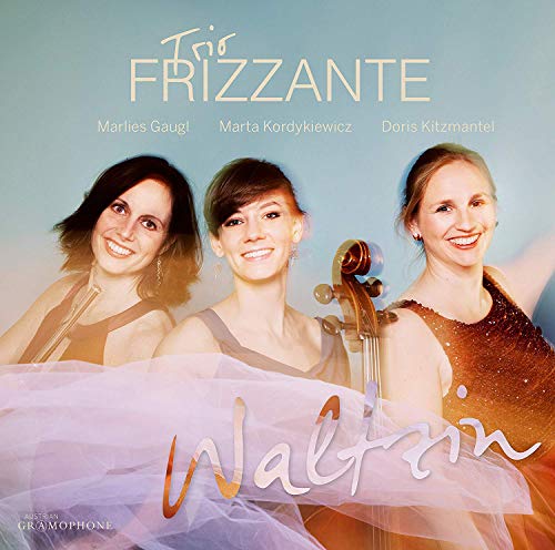 CD cover with three smiling women, one holding a cello, against a blue background.