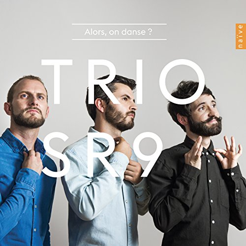 CD cover featuring three bearded men and large text “Trio SR9”.
