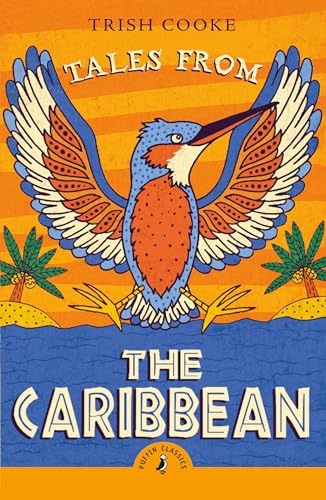 Book cover: colorful illustration of a kingfisher over a tropical landscape.
