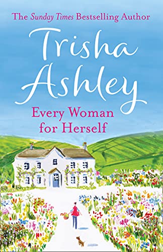Book cover showing a person and dog walking toward a house in a meadow.