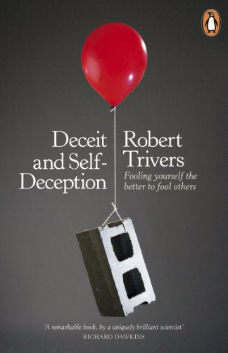 Book cover showing a red balloon lifting a concrete block against a grey background.