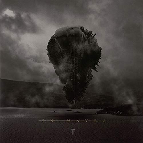 Dark album cover for Trivium’s “In Waves” featuring a swirling, shadowy form.