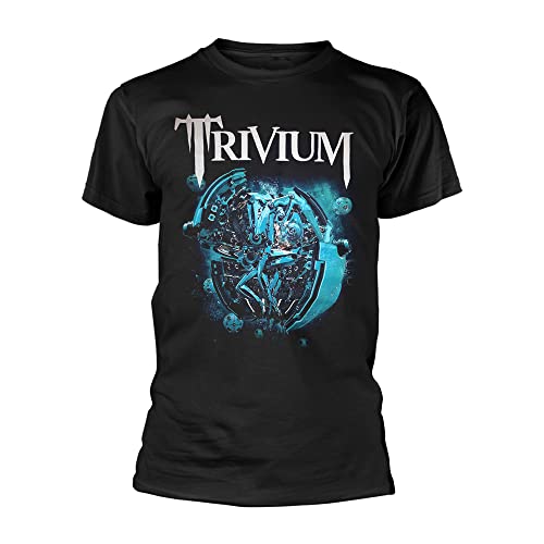 Black Trivium t-shirt with a detailed, colorful orb graphic.