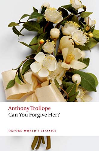 Book cover: "Can You Forgive Her?" with a floral bouquet image.