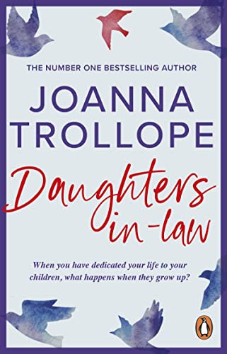 Book cover for “Daughters-in-Law” by Joanna Trollope, with bird illustrations.