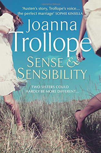 Book cover for "Sense and Sensibility" with two women walking in grass.