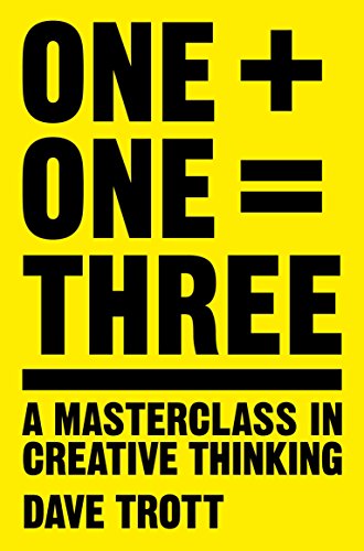 Yellow book cover with bold black text: "One + One = Three" and author name.